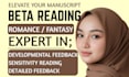beta read ya contemporary sci fi developmental romance for sensitivity reader