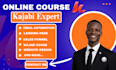 build a clean, high converting kajabi website, course