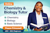 teach chemistry, biology, maths and basic science clearly