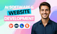 do custom ai website development as full stack web developer