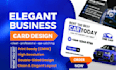 design a double sided business card with qr codes