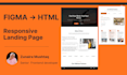 create responsive landing page from figma to html