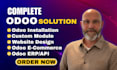 setup, customize and implement odoo erp, odoo module and website development