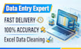 do excel data cleaning and data formatting