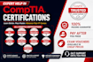 your coach in comptia a, network, security, cloud, cysa and other certifications