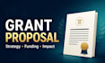 write a professional grant proposal and funding application