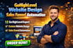 do gohighlevel website design, sales funnel automation, go high level expert