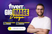 design high selling fiverr gig thumbnail, gig cover image