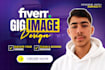 design high selling fiverr gig thumbnail, gig cover image