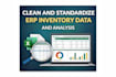 clean and standardize erp inventory data sku, warehouse, quantities
