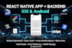 develop react native app with backend