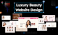 design beauty ecommerce website UI in figma