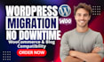 migrate wordpress website, transfer hosting, backup, clone or move your wp site
