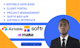 build airtable,airtable database,softr webapp,crm,n8n