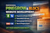 design pinegrow website developer blocs app website design  html css website