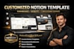 do customized notion template notion dashboard website notion consultant expert