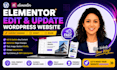 do elementor edit or update content and modify wordpress website changes