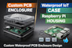 custom pcb iot enclosure waterproof raspberry pi case 3d printi housing stl file