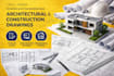 draw a comprehensive set of architectural construction drawings