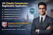 uk charity commission registration application