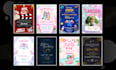 design invitations for birthdays, weddings or any event