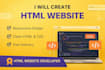 create a responsive HTML website or form
