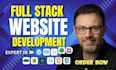 do custom website development as full stack developer PHP laravel html css react