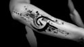 custom an abstract black and white tattoo design