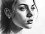 traditionally draw your picture using charcoal pencil