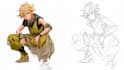 draw anime sketch colored