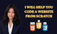 help you to code a website from scratch