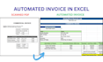 create automated excel invoice template