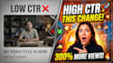 create high CTR youtube thumbnails and titles