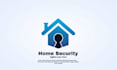 do modern cyber security lock logo design