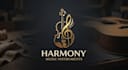 design a unique and creative musical instrument logo