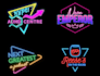 design stunning neon logo with glowing light effects