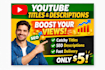 write attractive youtube title and description