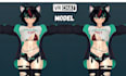 make vrchat anime avatar nsfw 3d model character with toggle with face tracking