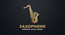 design a stylish and creative saxophone logo
