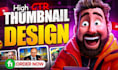 design professional youtube thumbnails for gaming and vlogs