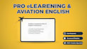 create professional elearning modules aviation english, and training co