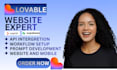develop lovable ai website, lovable to figma website, lovable to wordpress, mvp