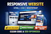 convert figma to responsive HTML CSS website design
