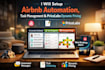 setup airbnb automation, task management and pricelabs dynamic pricing