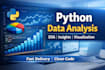 do data analysis using python, pandas and visualization