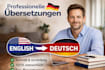 translate your english text into a native german text