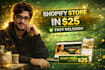 build shopify store, dropshipping store, budget shopify website
