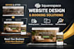 build squarespace website design squarespace website redesign booking website