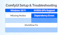 install and troubleshoot comfyui on your windows PC