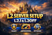 create a ready to go lineage 2 server with custom features and website
